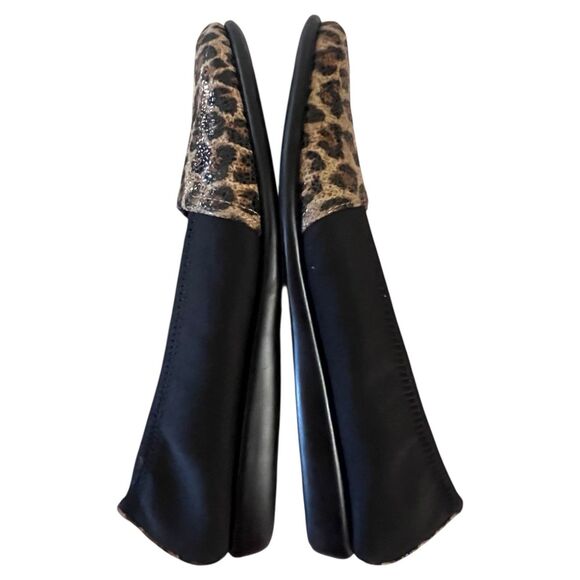 AEROSOLES Womens Trend Setter Slip-On Leopard /Black Flat COMFORT Shoes 9M - Picture 7 of 11